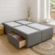 Classic Linen Fabric Divan Bed Base