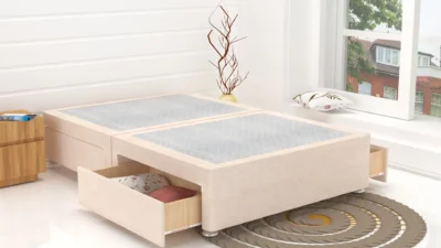 Classic Linen Fabric Divan Bed Base