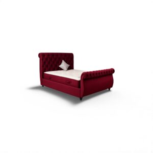 Swan Sleigh Bed Set + Free Hybrid 3000 Series Mattress Limited Edition
