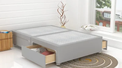 Plush Suede Bed Base